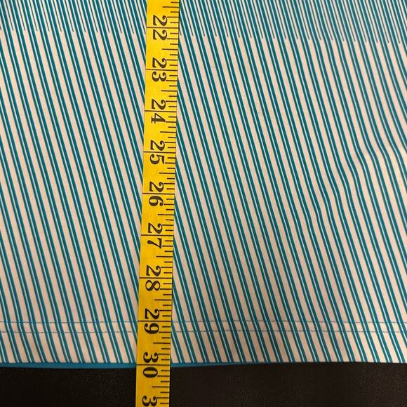 Puma Golf Blue and White Striped Short Sleeve Performance Wear Polo Size L - Picture 9 of 10